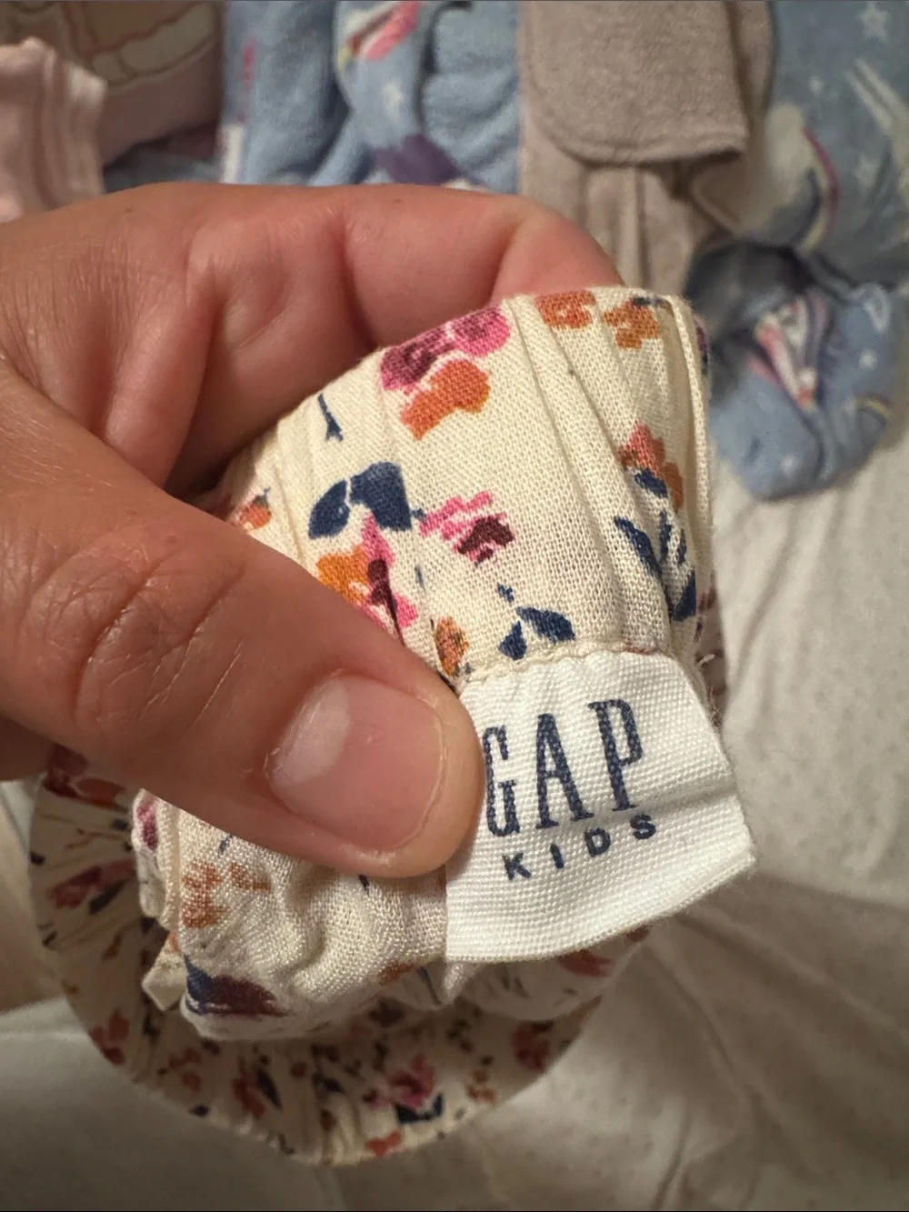 GAP Kids Cream Floral Ruffle Skirt